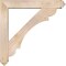 Ekena Millwork Olympic Arts and Crafts Smooth Bracket w/ Offset Brace, Douglas Fir, 7 1/2"W x 46"D x 46"H BKT0806X46X46OLY03SDF - alternate 2